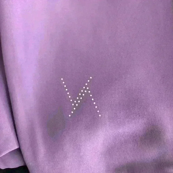 Vie Active Purple Solid Activewear Leggings sz L NWT - Picture 5 of 6